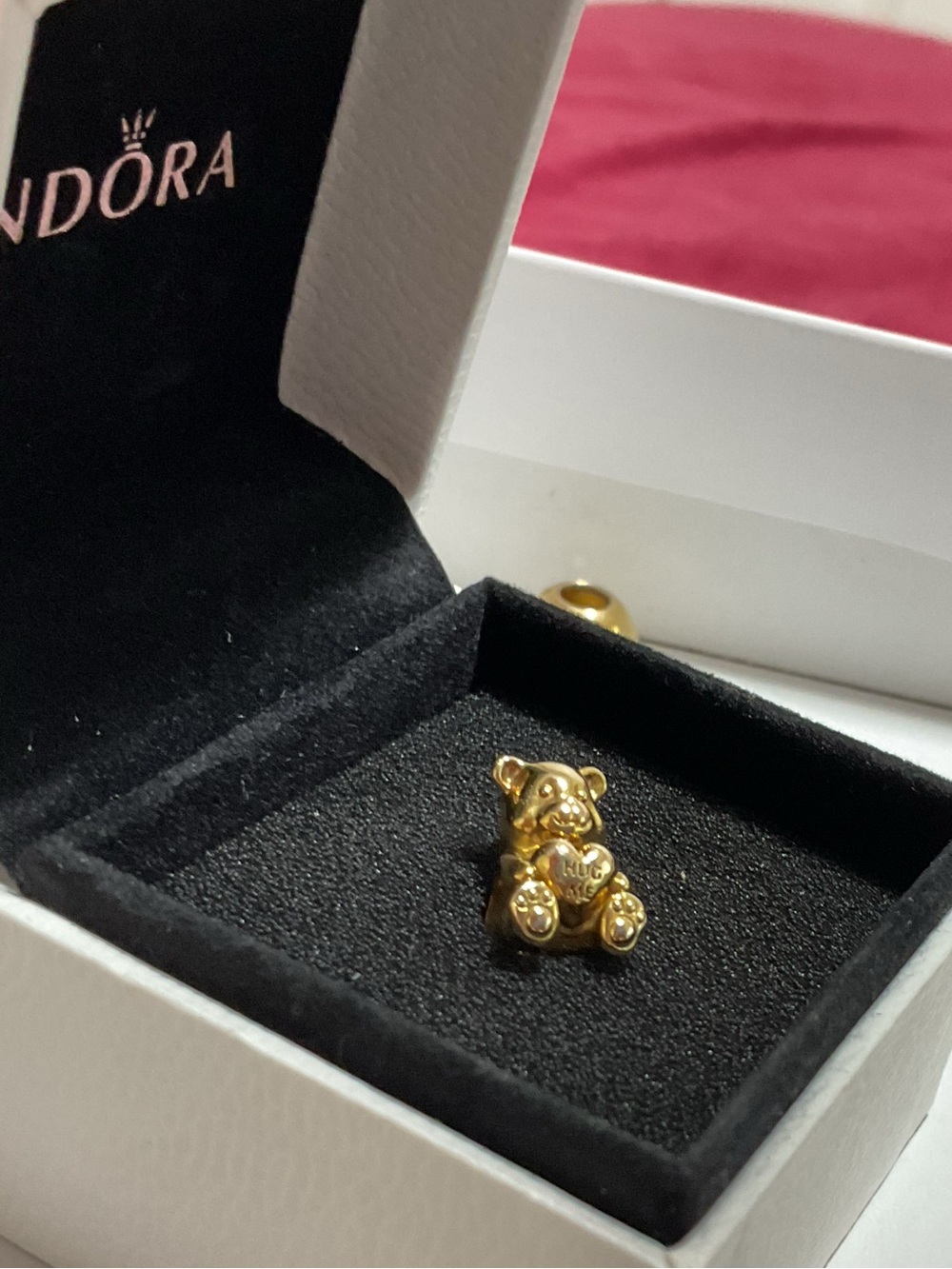 Retired Pandora Shine "Theodore Bear" Hug Me Charm 925 ALE - Picture 6 of 10